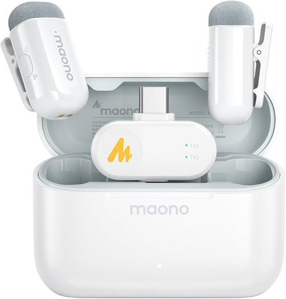 MAONO Wave T1 Mini Wireless Lavalier Microphone by MAONO