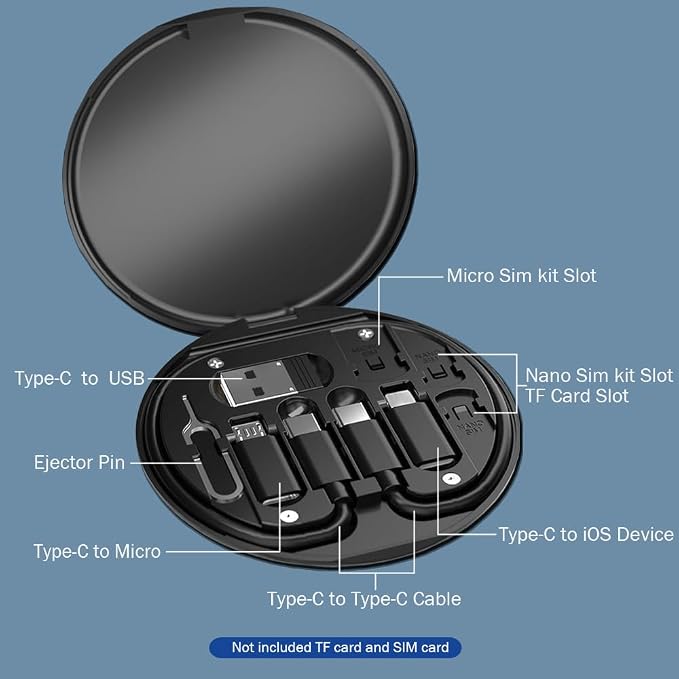 USB C Adapter OTG Cable Kit, Data Transfer Contains Card Slot - Image 3
