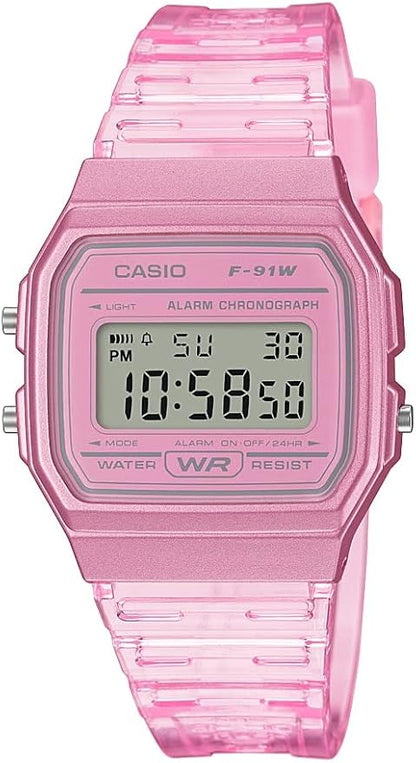 Casio F91W Series | Digital Watch | Water Resistant | LED Light | 1/100 SEC by Casio