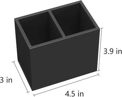 NIUBEE Acrylic Pen Holder 2 Compartments - Image 6