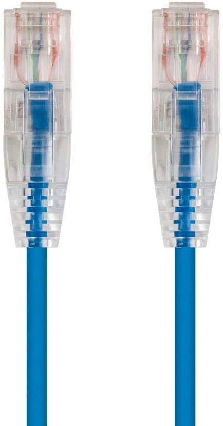 Monoprice Cat6 Ethernet Patch Cable, Snagless RJ45, CMR Riser Rated, Pure Bare by Monoprice