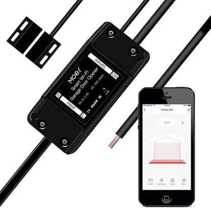 MOES WiFi Smart Garage Door Opener Controller, Smart Life/Tuya APP Remote by MOES