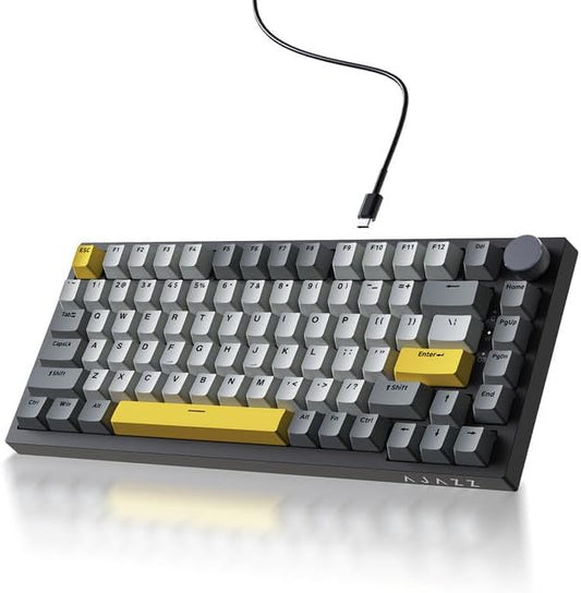 Ajazz AK820 75% Wired Gasket Mechanical Gaming Keyboard by DAIDAI
