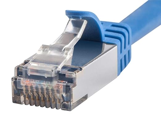 Monoprice Cat7 15ft Blue Patch Cable Double Shielded 26AWG 10G Pure Bare Copper - Image 4