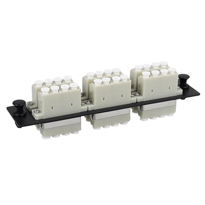 LC/MM Fiber Patch Panel, 6 Multimode Gray 4 Channels LC Adapters, 24 Fiber Ports by Duogaliaopticalfiberproduct