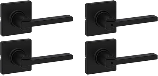 Kwikset Casey Hallway Passage and Bed/Bath Privacy Door Handle 4 Pack, 2 by Kwikset
