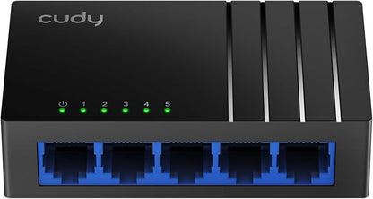 Cudy GS105D 5 Port Gigabit Ethernet Switch Desktop Ethernet Splitter Plastic by Cudy