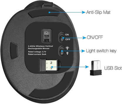 Wireless Mouse Ergonomic Vertical Mouse - Image 7