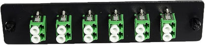 RiteAV LGX Footprint Fiber Optic Cable LC Adapter Patch Panel 6 Ports Loaded - Image 3