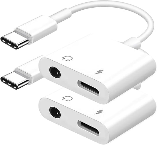 Seulliya USB C to 3.5mm Headphone Jack and Charger Adapter, 2-in-1 Audio & Fast by Seulliya