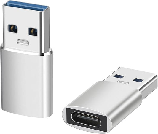 USB A Male to USB C Female OTG Adapter, USB 3.2 GEN2 10Gbps One-Sided by TAIBEYOR