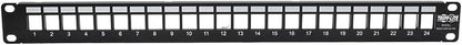 Tripp Lite 24-Port 1U Shielded Blank Cutouts Patch Panel, Rackmount - Image 3