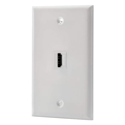 1 Port HDMI Female to Female Wall Plate in White by LULOSK