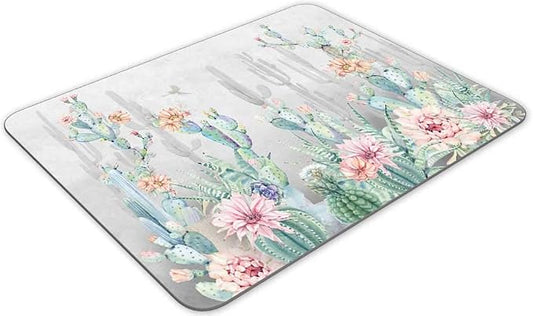 Gaming Mouse Pad， Beautiful Cactus Flower Rectangle Mouse Pad Size - Image 2