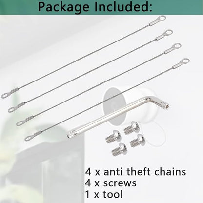4 Pack Anti Theft Security Chain, Anti Drop Camera Mount Compatible - Image 7