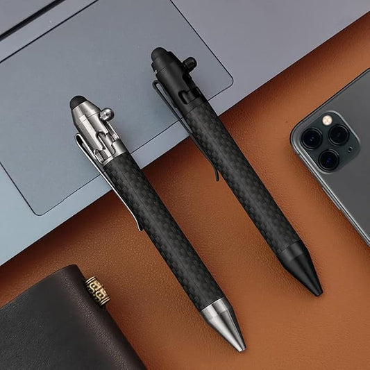 Cool Hand 4.9'' Carbon Fiber Bolt Action Pen - Image 2