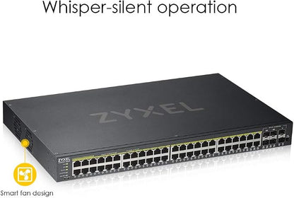 Zyxel 48 Port PoE Switch | Smart Managed | Gigabit Network Ethernet Switch | - Image 3