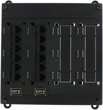 Leviton Twist and Mount Patch Panel, 12 CAT 6 Ports by Leviton