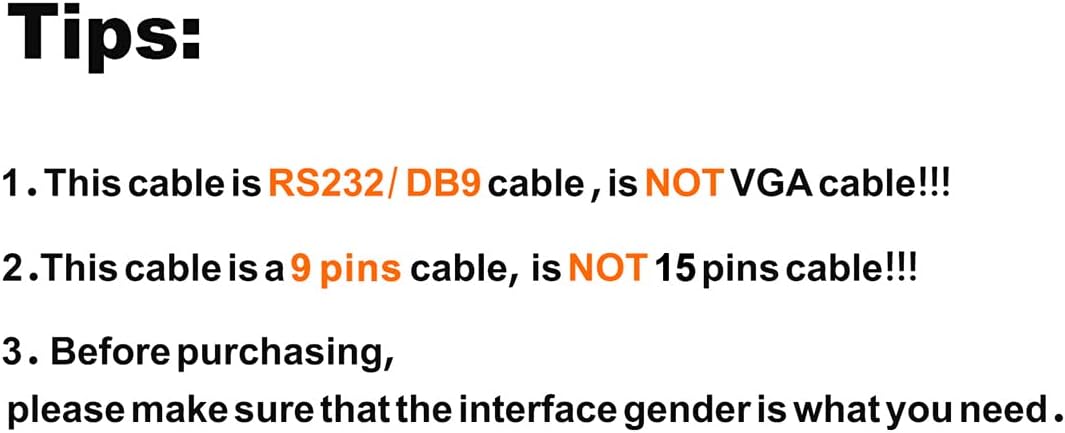 CableCreation USB to RS232 Serial Adapter, 10 Feet USB to DB9 Female Converter - Image 3