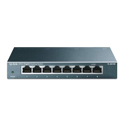 TP-Link 8 Port Gigabit Ethernet Network Switch | Ethernet Splitter | Sturdy by Amazon+Renewed