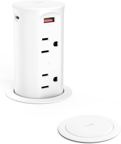 Pop up Outlet for Countertop, 65W USB C Fast Charging Port, 2.5-inch Hole by Jgstkcity