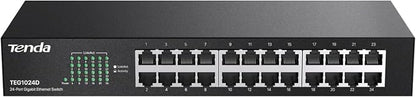 Tenda 24 Port Gigabit Ethernet Switch | Rackmount Network Switch | by Tenda