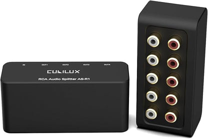 Cubilux AS-R1 4-Way Audio Splitter Box by Cubilux