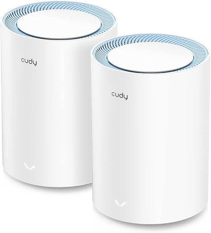 Cudy M1200 2-Pack AC1200 Whole Home Mesh WiFi System, AC1200 Dual Band WiFi by Cudy