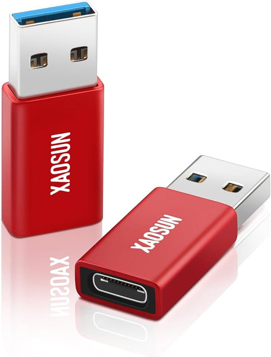 USB C Female to USB Male Adapter, 3.1 USB A to USB C Adapter, XAOSUN One-Sided by XAOSUN