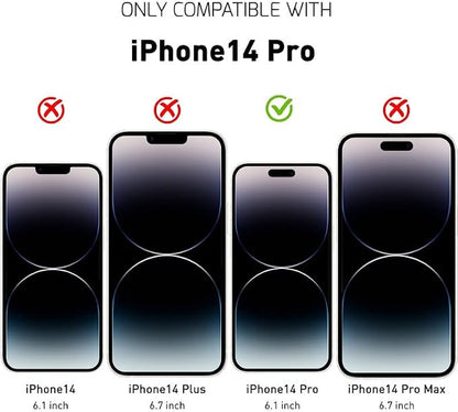 iPhone 14 Pro Screen Protector Tempered Glass Compatible - Image 2