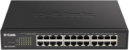 D-Link 24-Port Gigabit Smart Managed PoE+ Switch | 12 PoE+ Ports by D-Link