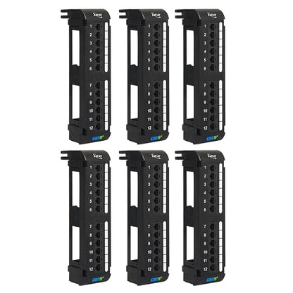 ICC CAT5e Patch Panel, UL Listed & PoE++ Rated Gigabit Applications, Wall Mount by ICC
