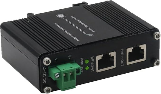 Industrial PoE++ Gigabit Injector 12-48VDC Input by Unknown