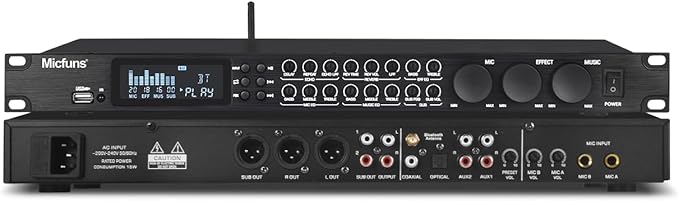KT900DSP Feedback Suppressor Preamp Preamplifier Karaoke Effector Digital by micfuns