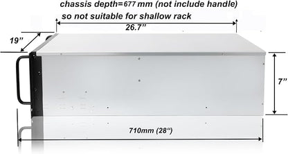 RackChoice 4U Rackmount Server Chassis 8-Bay 12Gbps Hot-Swappable SATA/SAS - Image 4