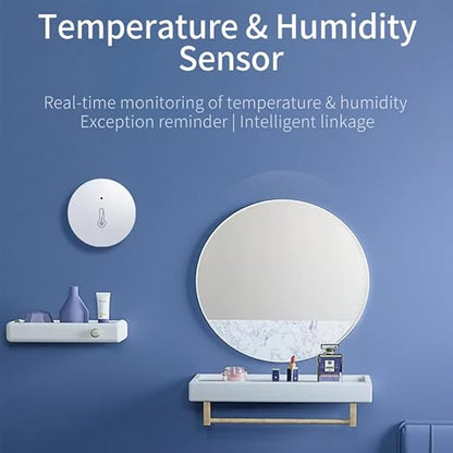 Haozee Zigbee Temperature and Humidity Sensor, ZigBee Hub Required, - Image 2