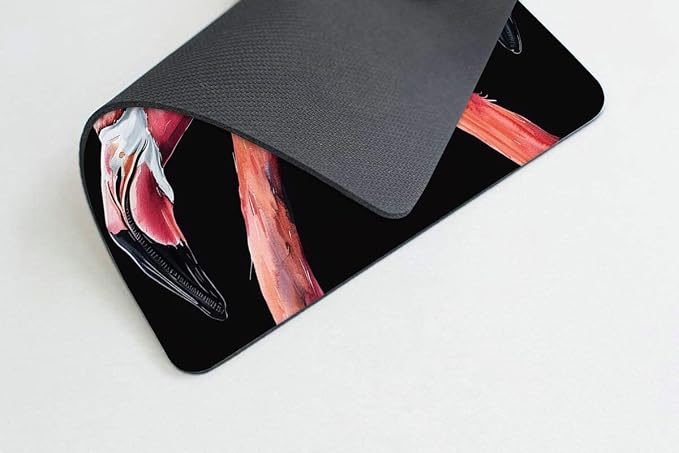 Square Mouse Pad Flamingo-1, Gaming Mouse Pads - Image 3
