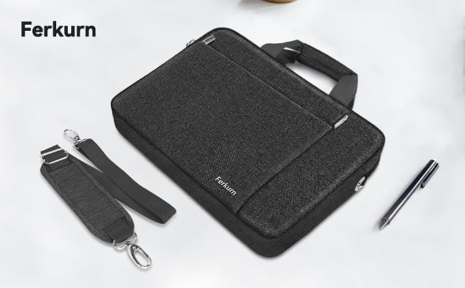 Ferkurn Laptop Bag Case for Women Men Computer Bag Compatible - Image 8