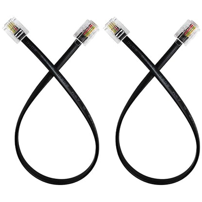 Phone Cable 1 Foot Short Telephone Line Cord by XANHAM