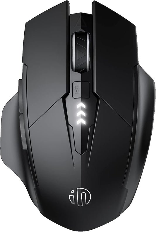 INPHIC Multi-Device Bluetooth Mouse, Upgraded Visible Battery, 2400 DPI by WelcometoInphicHome