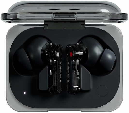 Nothing Ear Wireless Earbuds, 45dB Hybrid Noise Cancelling Earbuds, Hi-Res Audio by NothingR