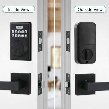 Keyless Entry Door Lock with 2 Handles, Electronic Keypad Deadbolt Front Door - Image 8