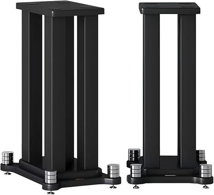 A Pair of Universal Speaker Stands, Heavy Duty Speaker Stands Holds Bookshelf by RAJYQODIS