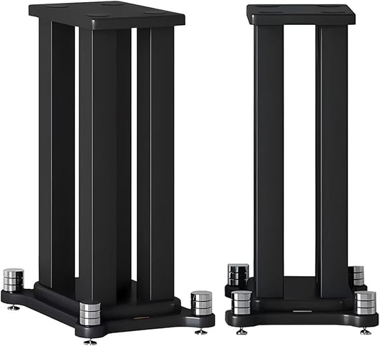A Pair of Universal Speaker Stands, Heavy Duty Speaker Stands Holds Bookshelf by RAJYQODIS