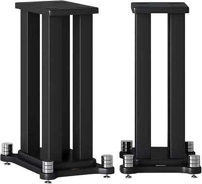 A Pair of Universal Speaker Stands, Heavy Duty Speaker Stands Holds Bookshelf by RAJYQODIS