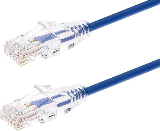 Monoprice Cat6 3ft Blue Component Level Patch Cable UTP 28AWG 550MHz Pure Bare by Monoprice