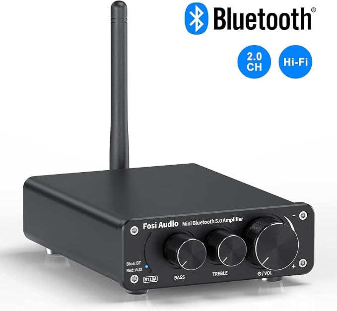 Fosi Audio BT10A Bluetooth 5.0 Stereo Audio Amplifier Receiver 2 Channel Class - Image 9