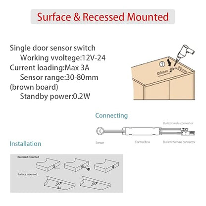 Motion Sensor Light Switch, IR Sensor Switch Door Activated Light Switch - Image 6