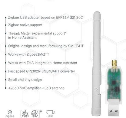 SMLIGHT SLZB-07 Zigbee 3.0 Coordinator Thread/Matter Mini USB Adapter Works - Image 6