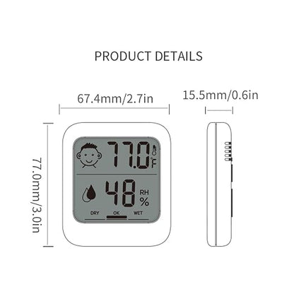 HATUSOKU Pack of 2 Digital Thermometer and Hygrometer - Image 6